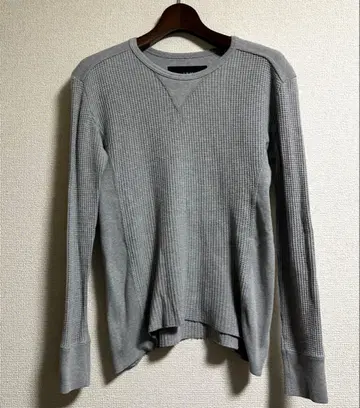 AKM cotton waffle crew neck L/S cut&sew