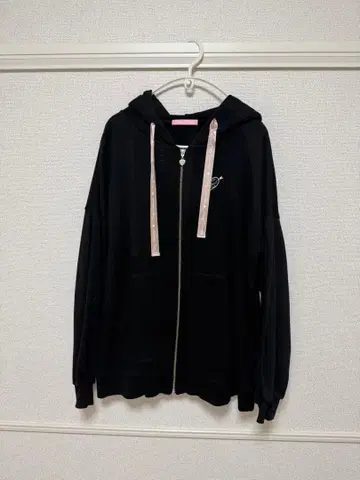 허니시나몬 토끼 귀 지퍼 후드티