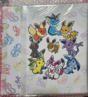 ITS'DEMO 포켓몬 부스터즈 A4 포켓 부착 파일 2종 이브이