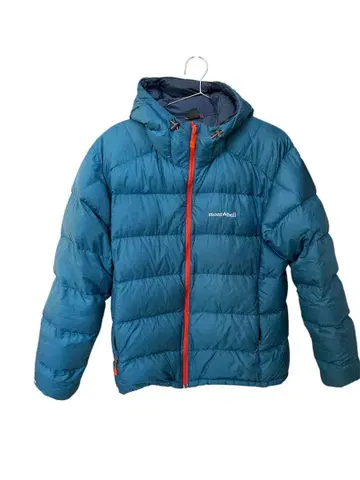 mont-bell 후드 부착 다운 자켓 L 파랑