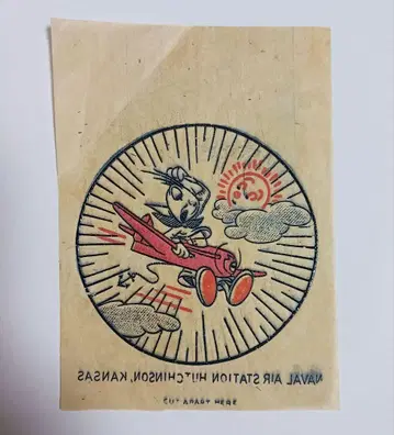 NAVAL AIR STATION HUTCHINSON 50s 다리미 프린트