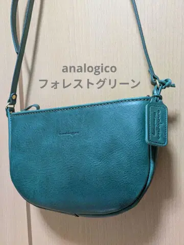 [ 포레스트 그린 ] analogico 아나로지코 월형 숄더백