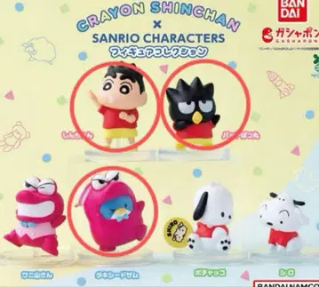 짱구는 못말려(크레용 신짱) 산리오 가챠가챠 3개 세트