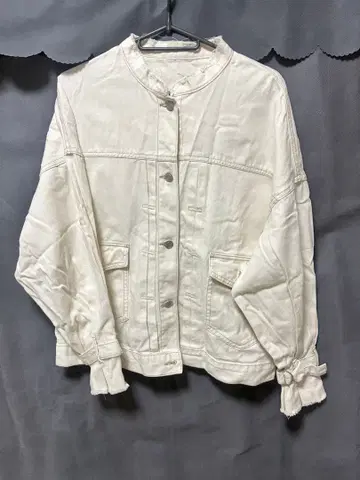 화이트 자켓 M 사이즈 면 100%