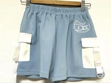 ADCD RAG 도트 고양이 숏팬츠 숏팬츠 저리 천사계 패션