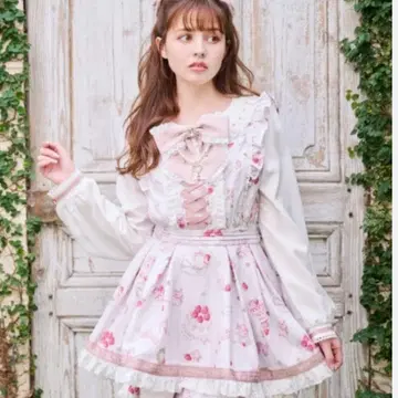 LIZLISA Salon de Fraise 패턴 셋업