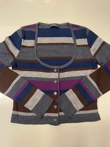 캐서린 하넬 스트라이프 가디건 M 사이즈