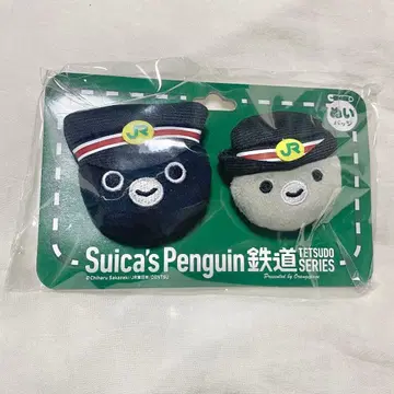 [ 미개봉 새상품 ] Suica 펭귄 역무원 인형 배지