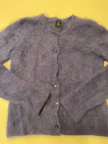 Adam et Rope 블루 계열 모헤어 가디건 38 사이즈