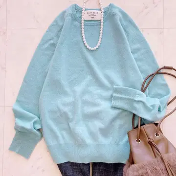 컨디션 최상 SHIPS 캐시미어 크루넥 풀오버 캐시미어 100%