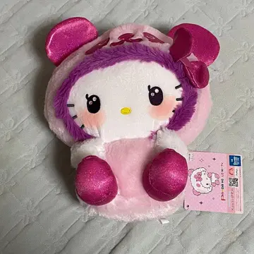 팬더 헬로키티 GIRAGIRA BIG 봉제 인형 핑크