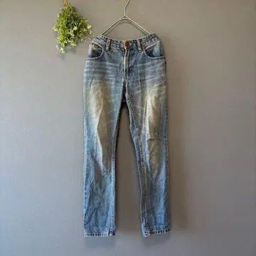 어반 리서치 [S] 성숙 캐주얼 부드러운 코튼 100% 테이퍼드 데님