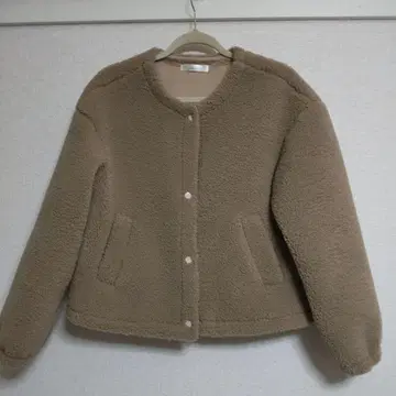 베이지 보아 자켓 캐주얼