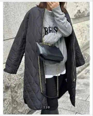 리디 Re:EDIT 퀼팅 노카라 코트