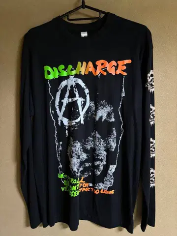 DISCHARGE 롱 슬리브 T 하드코어