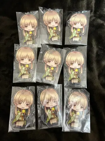 하르카나루 토키노 나카데 6 하기오 9단 아크릴 키체인 9점 세트