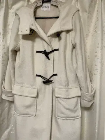 E-world gallery 더플 코트 롱 화이트 S