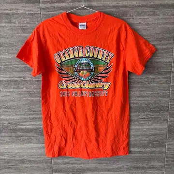 GILDAN 오렌지 카운티 크로스컨트리 T셔츠 해외 구제 의류 새상품급