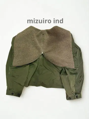 mizuiro ind 백 보아 후드 자켓