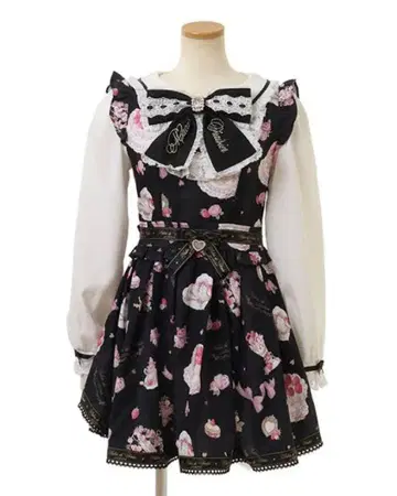 LIZLISA salon de fraise 패턴 원피스