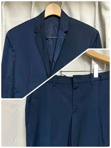 나일론 닐바렛 Neil Barrett 네이비 48 상하의 세트