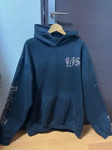 [ 미사용 새상품 ] 블랙 레터 후드티 y2k