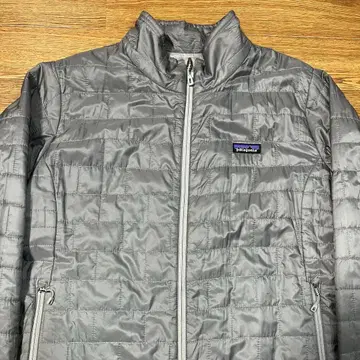 파타고니아 나노 퍼프 풀 집업 XXL 실버 그레이
