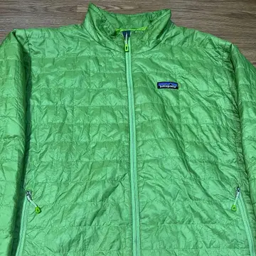 파타고니아 나노 퍼프 풀 집업 XL 게코 그린