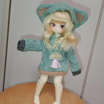 유SD 사이즈 고양이 귀 후드 스웨터 의류