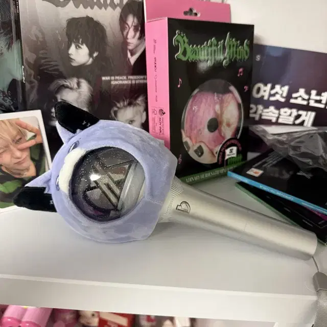 [직거래가능/일괄]엑디즈 응원봉 플랫봉 응원봉커버 승민 폭드