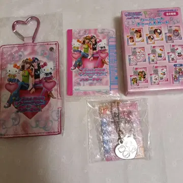 헬로키티 오샤레 마녀 러브 앤 베리 카드 거울 케이스 x 참 2개 세트