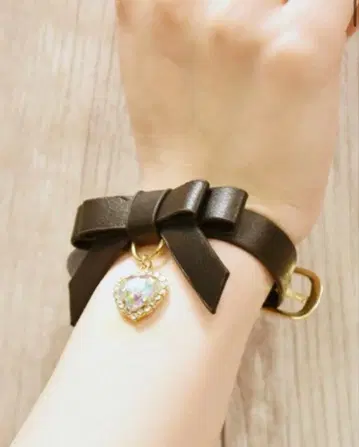 리본 팔찌 리즈리사 블랙