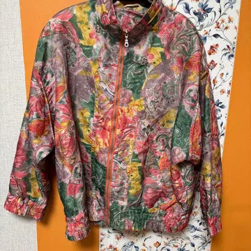 빈티지 꽃무늬 집업 자켓 90년대