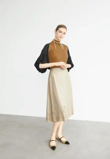 미사용 FOXEY/폭시 가디건 모자 꽁지 볼레로 반팔 F