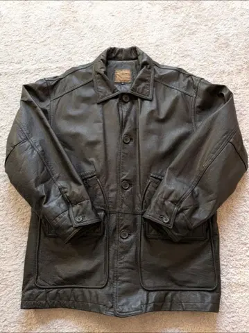 천연 가죽 GLEEMAN 체스터 코트 M