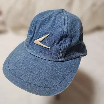 VAN jac 데님 캡  자켓 로고 자수 블루