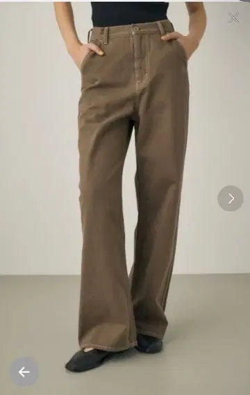 [택 포함 새상품] M OC DENIM LOOSE STRAIGHT 카키