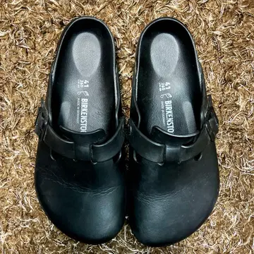 새상품급 버켄스탁 보스턴 샌들 올 블랙 26.5cm