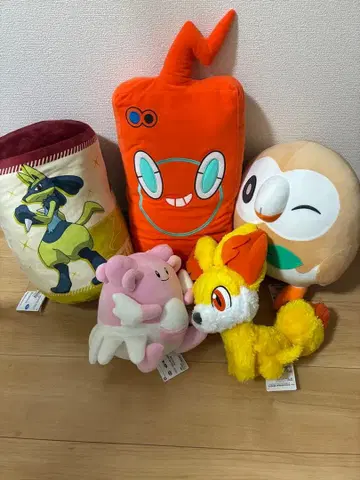 익명 배송! 포켓몬 봉제 인형 및 쿠션 5세트! 폭코 등