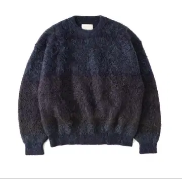 YOKE 1LDK STILL BORDER CREWNECK KNIT 니트