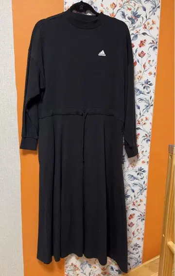 adidas 블랙 롱 드레스