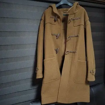 유니클로 더플 코트 카멜색