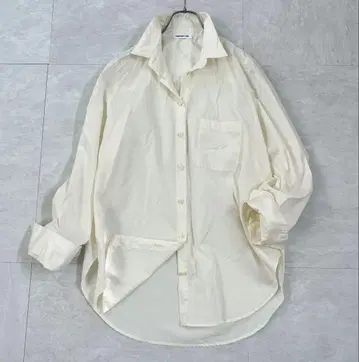 새상품급 두지엠 클라세 에브리데이 아이라이크 와이어 옷깃 와이드 셔츠 면