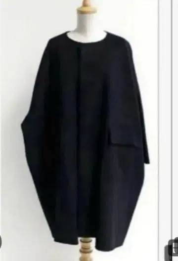 [ 새상품급 ] 미즈이로 인드 쿨넥 와이드 코트