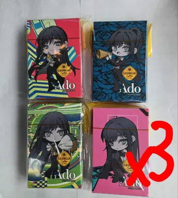 Ado 조지아 코카콜라 카드놀이 전 4종 컴플리트 세트 x 3세트