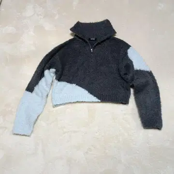 하프 지퍼 니트 여성용