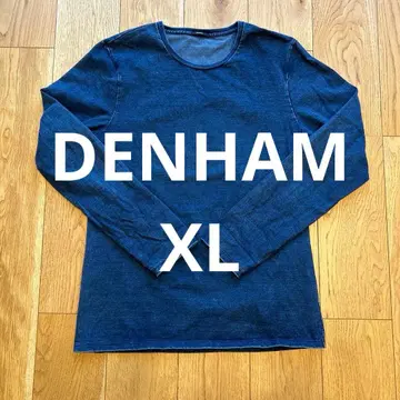 DENHAM 덴함 데님 긴팔 티셔츠 XL