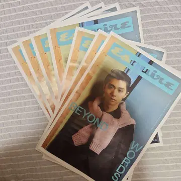 Esquire 잡지 복수 페이지 BEYOND WORDS 하뉴 유즈루 씨