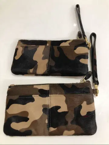 카모플라쥬 송치 지갑 파우치 2세트