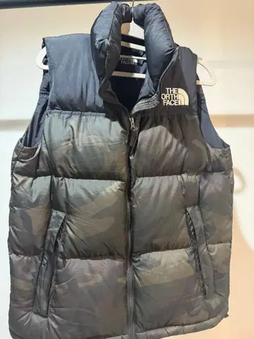 THE NORTH FACE 다운 베스트 M 카모플라쥬